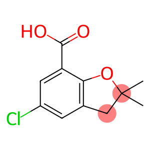 5-chloro-2,2-dimethyl-2,3-dihydro-7-benzofurancarboxylic acid