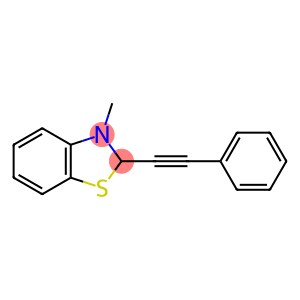 Benzothiazole, 2,3-dihydro-3-methyl-2-(phenylethynyl)- (9CI)