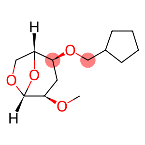 .beta.-D-ribo-Hexopyranose, 1,6-anhydro-4-O-(cyclopentylmethyl)-3-deoxy-2-O-methyl-