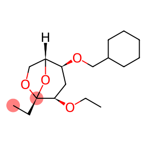 .beta.-D-ribo-3-Octulopyranose, 3,8-anhydro-6-O-(cyclohexylmethyl)-1,2,5-trideoxy-4-O-ethyl-