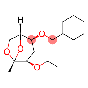 .beta.-D-ribo-2-Heptulopyranose, 2,7-anhydro-5-O-(cyclohexylmethyl)-1,4-dideoxy-3-O-ethyl-