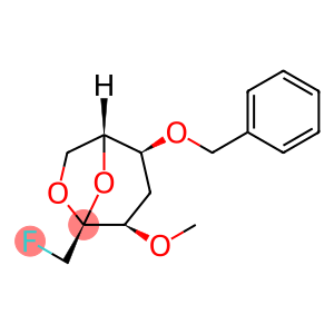 .beta.-D-ribo-2-Heptulopyranose, 2,7-anhydro-1,4-dideoxy-1-fluoro-3-O-methyl-5-O-(phenylmethyl)-