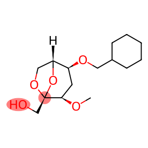 .beta.-D-ribo-2-Heptulopyranose, 2,7-anhydro-5-O-(cyclohexylmethyl)-4-deoxy-3-O-methyl-