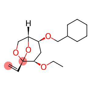 .beta.-D-ribo-Oct-1-en-3-ulopyranose, 3,8-anhydro-6-O-(cyclohexylmethyl)-1,2,5-trideoxy-4-O-ethyl-