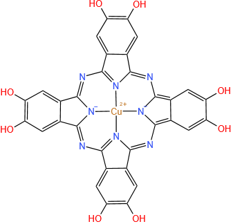 (2,3,9,10,16,17,23,24-octahydroxyphthalocyaninato)copper(II)