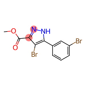 Methyl 4-bromo-5-(3-bromophenyl)-1h-pyrazole-3-carboxylate