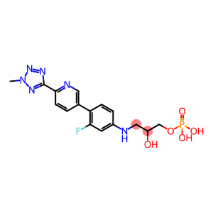 1,2-Propanediol, 3-[[3-fluoro-4-[6-(2-methyl-2H-tetrazol-5-yl)-3-pyridinyl]phenyl]amino]-, 1-(dihydrogen phosphate)