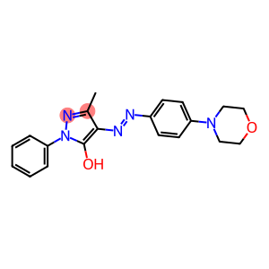 3-methyl-4-{[4-(4-morpholinyl)phenyl]diazenyl}-1-phenyl-1H-pyrazol-5-ol