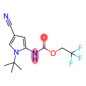 Carbamic acid, N-[4-cyano-1-(1,1-dimethylethyl)-1H-pyrrol-2-yl]-, 2,2,2-trifluoroethyl ester