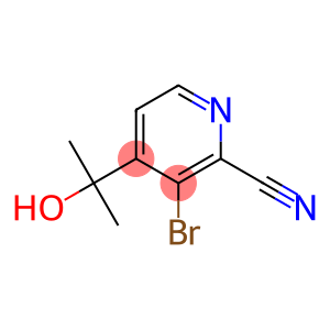 3-bromo-4-(2-hydroxypropan-2-yl)picolinonitrile