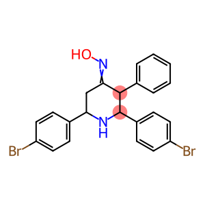 2,6-Bis(4-bromophenyl)-3-phenyl-4-piperidinamine oxime