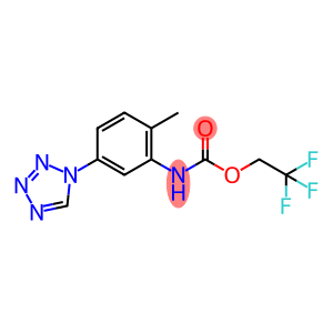 Carbamic acid, N-[2-methyl-5-(1H-tetrazol-1-yl)phenyl]-, 2,2,2-trifluoroethyl ester