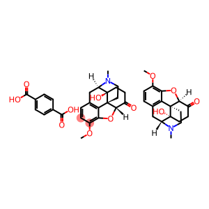 Morphinan-6-one, 4,5-epoxy-14-hydroxy-3-methoxy-17-methyl-, (5α)-, 1,4-benzenedicarboxylate (2:1) (salt)