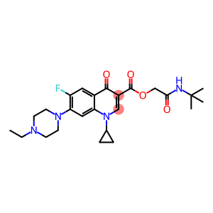3-Quinolinecarboxylic acid, 1-cyclopropyl-7-(4-ethyl-1-piperazinyl)-6-fluoro-1,4-dihydro-4-oxo-, 2-[(1,1-diMethylethyl)aMino]-2-oxoethyl ester