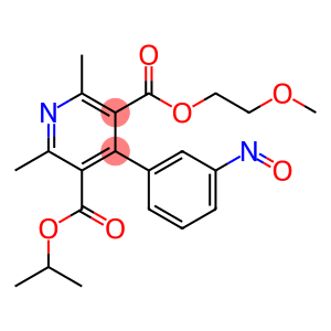 3,5-Pyridinedicarboxylic acid, 2,6-dimethyl-4-(3-nitrosophenyl)-, 3-(2-methoxyethyl) 5-(1-methylethyl) ester