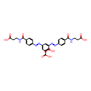 3,5-Bis[(1E)-2-[4-[[(2-carboxyethyl)aMino]carbonyl]phenyl]diazenyl]-2-hydroxybenzoic Acid