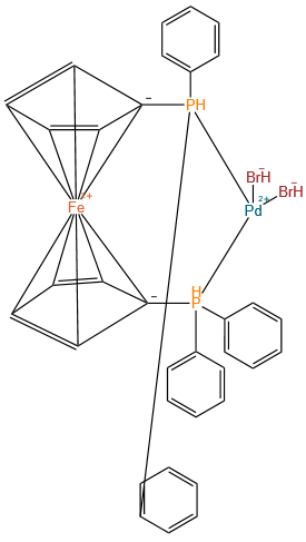 [1,1-Bis(Diphenylphosphino)Ferrocene]Palladium(II) Bromide, Pd