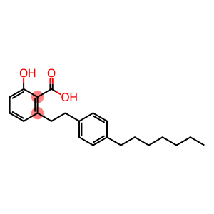 2-(4-heptylphenethyl)-6-hydroxybenzoic acid