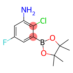 2-Chloro-5-fluoro-3-(4,4,5,5-tetramethyl-1,3,2-dioxaborolan-2-yl)aniline