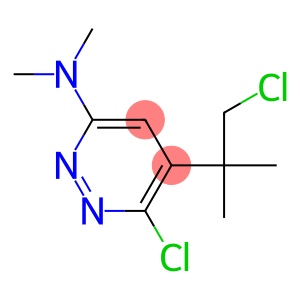 3-Pyridazinamine,6-chloro-5-(2-chloro-1,1-dimethylethyl)-N,N-dimethyl-