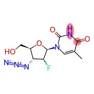 1-(3-azido-2,3-dideoxy-2-fluoroarabinofuranosyl)thymine