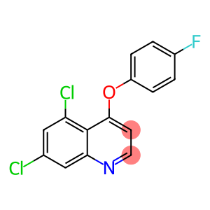 (5,7-dichloro-4-quinolyl) (4-fluorophenyl) ether