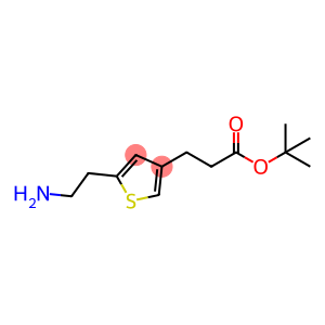 tert-Butyl 3-(5-(2-aminoethyl)thiophen-3-yl)propanoate