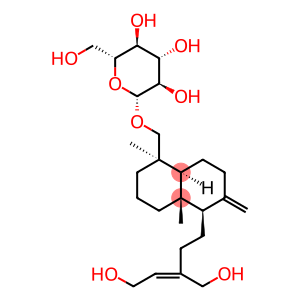 ent-Labda-8(17),13Z-diene-15,16,19-triol 19-O-glucoside