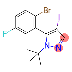 5-(2-Bromo-5-fluorophenyl)-1-(tert-butyl)-4-iodo-1H-pyrazole