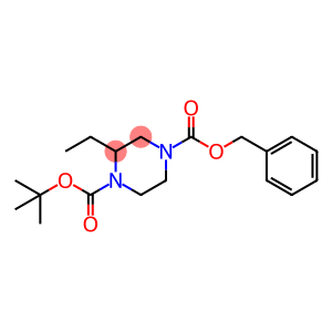 4-benzyl 1-tert-butyl 2-ethylpiperazine-1,4-dicarboxylate