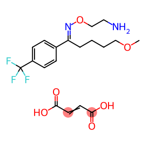 5-Methoxy-1-(4-(trifluoromethyl)phenyl)pentan-1-one o-(2-aminoethyl) oxime but-2-enedioate