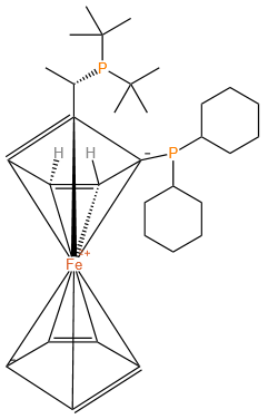 (2S)-1-[(1S)-1-[Bis(1,1-dimethylethyl)phosphino]ethyl]-2-(dicyclohexylphosphino)ferrocene