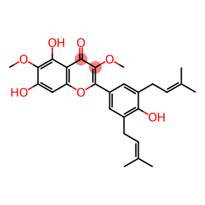 5,7,4'-Trihydroxy-3,6-dimethoxy-3',5'-diprenylflavone