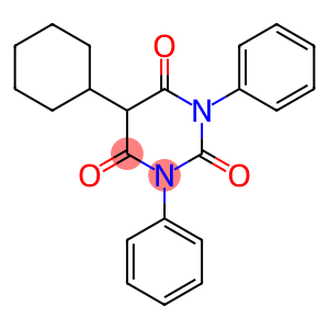 5-Cyclohexyl-1,3-diphenylbarbituric acid