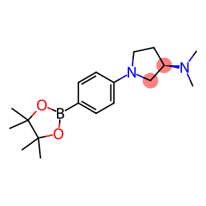 (R)-Dimethyl-{1-[4-(4,4,5,5-tetramethyl-[1,3,2]dioxaborolan-2-yl)-phenyl]-pyrrolidin-3-yl}-amine