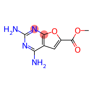 Furo[2,3-d]pyrimidine-6-carboxylic acid, 2,4-diamino-, methyl ester (9CI)