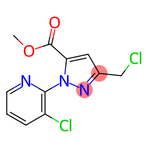 methyl 3-(chloromethyl)-1-(3-chloropyridin-2-yl)-1H-pyrazole-5-carboxylate