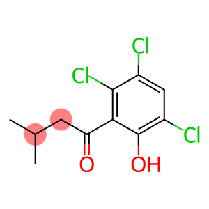 1-Butanone, 3-methyl-1-(2,3,5-trichloro-6-hydroxyphenyl)-