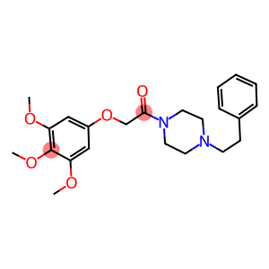 1-(2-phenylethyl)-4-[(3,4,5-trimethoxyphenoxy)acetyl]piperazine