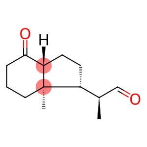 1H-Indene-1-acetaldehyde, octahydro-α,7a-dimethyl-4-oxo-, (αS,1R,3aR,7aR)-