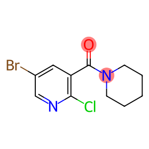 5-bromo-2-chloro-3-[(piperidin-1-yl)carbonyl]pyridine