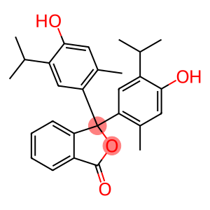 3,3-bis[4-hydroxy-2-methyl-5-(propan-2-yl)phenyl]-2-benzofuran-1(3H)-one