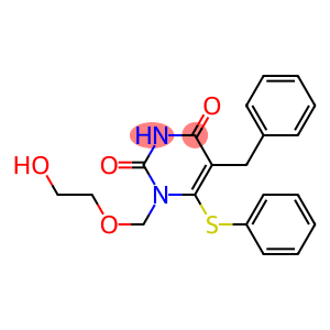 2,4(1H,3H)-Pyrimidinedione,1-[(2-hydroxyethoxy)methyl]-5-(phenylmethyl)-6-(phenylthio)-