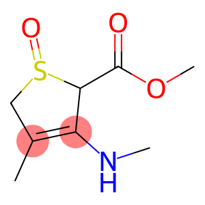 2-Thiophenecarboxylicacid,2,5-dihydro-4-methyl-3-(methylamino)-,methylester,1-oxide(9CI)