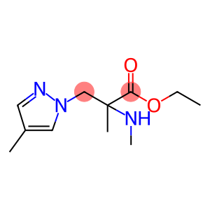 Ethyl 2-methyl-3-(4-methyl-1h-pyrazol-1-yl)-2-(methylamino)propanoate