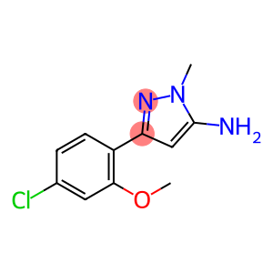 1H-Pyrazol-5-amine, 3-(4-chloro-2-methoxyphenyl)-1-methyl-