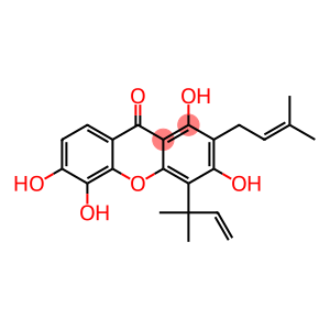 9H-Xanthen-9-one,4-(1,1-dimethyl-2-propen-1-yl)-1,3,5,6-tetrahydroxy-2-(3-methyl-2-buten-1-yl)-