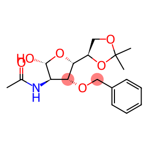 .beta.-D-Glucofuranose, 2-(acetylamino)-2-deoxy-5,6-O-(1-methylethylidene)-3-O-(phenylmethyl)-