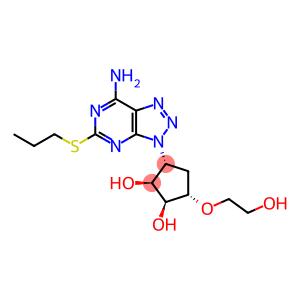1,2-Cyclopentanediol, 3-[7-amino-5-(propylthio)-3H-1,2,3-triazolo[4,5-d]pyrimidin-3-yl]-5-(2-hydroxyethoxy)-, (1S,2S,3R,5S)-