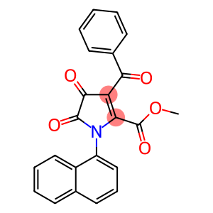 1H-Pyrrole-2-carboxylic acid, 3-benzoyl-4,5-dihydro-1-(1-naphthalenyl)-4,5-dioxo-, methyl ester